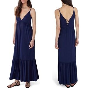 NWT Favorite Daughter The Weekend Maxi Dress in Navy Sz. M